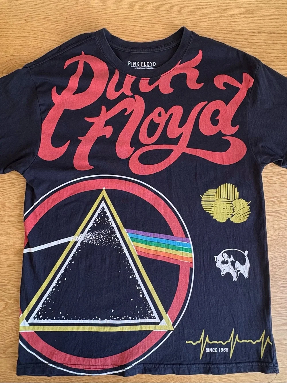 Pink Floyd T Shirt Medium Black Dark Side Of The Moon Prism Pig Graphic 2020 M